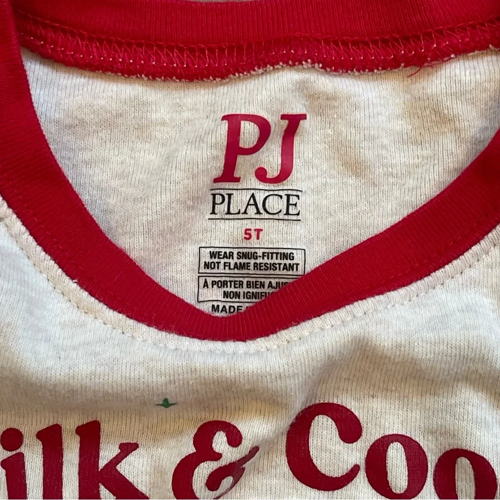 The Children’s Place | Milk And Cookies Snug Fit Cotton Pajamas | Size: 5T